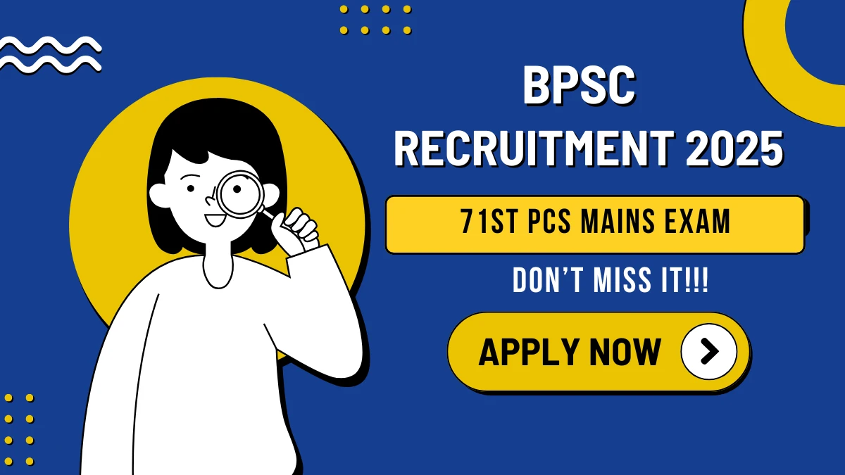 BPSC Assistant Registrar, Financial Administrative Officer and More Recruitment 2025: Apply for 1298 Posts