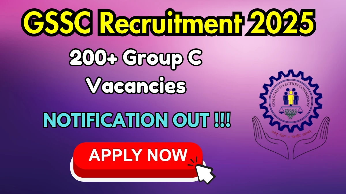 GSSC Group C Recruitment 2025: Apply for 221 Posts