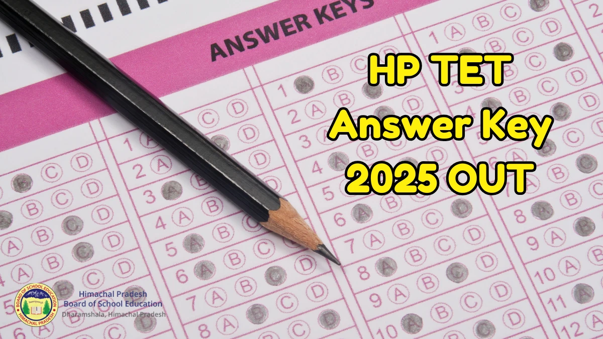 HP TET TGT Answer Key 2025 OUT Download Link Available