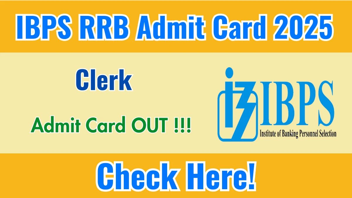 Download IBPS Clerk Admit Card 2025 OUT at ibps.in
