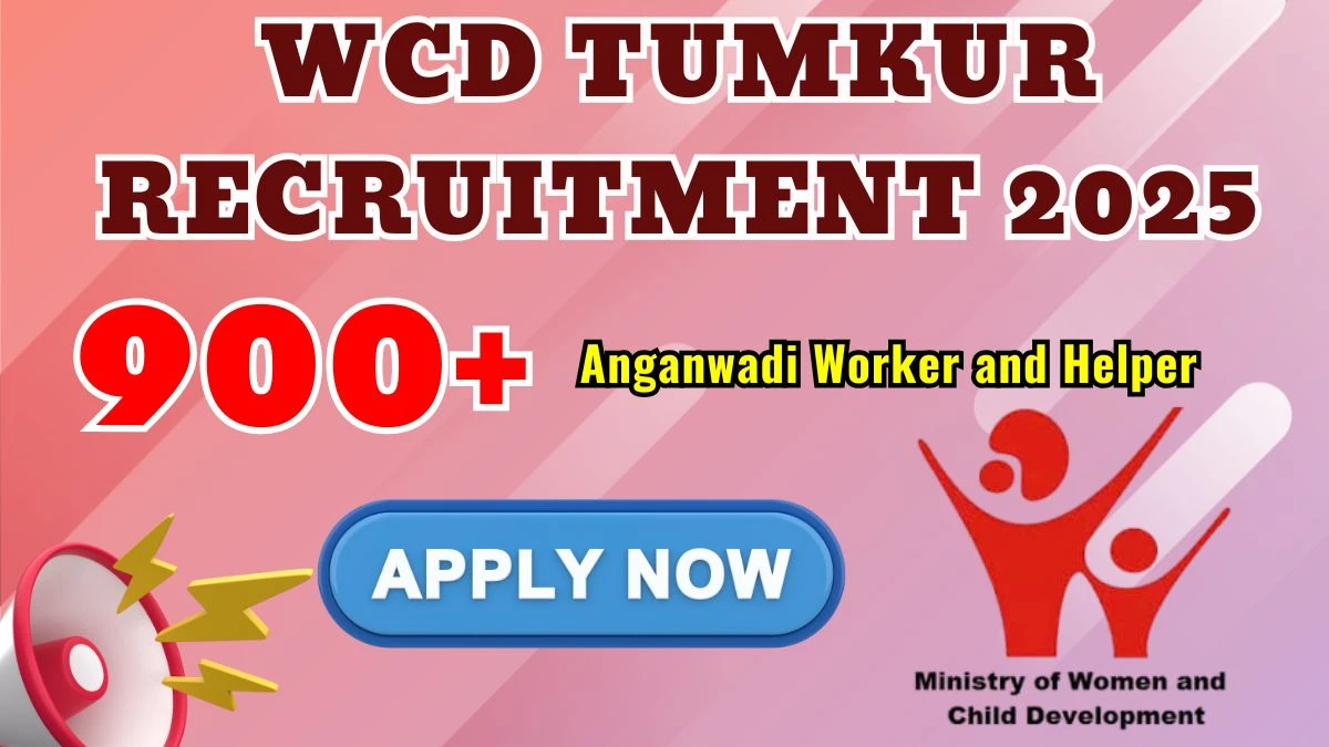 WCD Tumkur Anganwadi Worker and Helper Recruitment 2025: Apply for 946 Posts