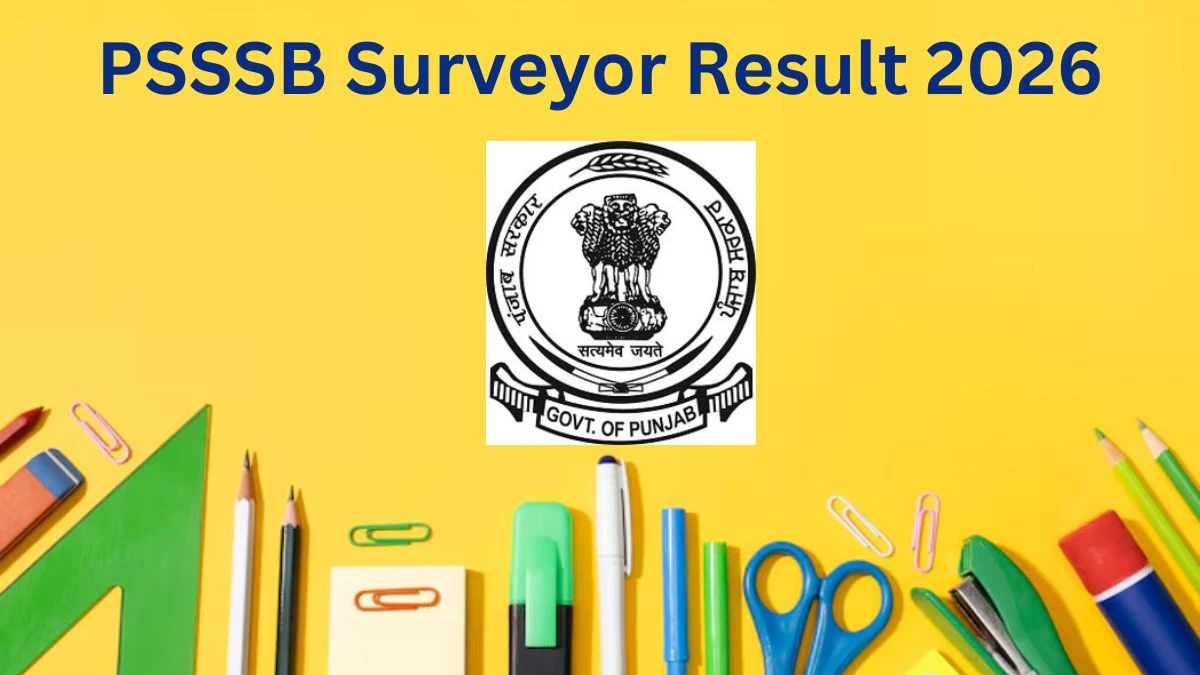 PSSSB Surveyor Result 2026 OUT at sssb.punjab.gov.in - Download Link Here