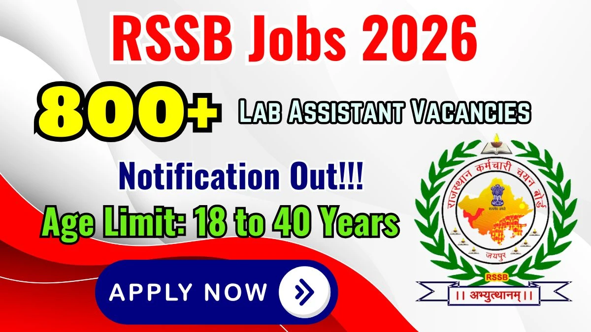 RSSB Lab Assistant Recruitment 2026: Apply for 804 Posts