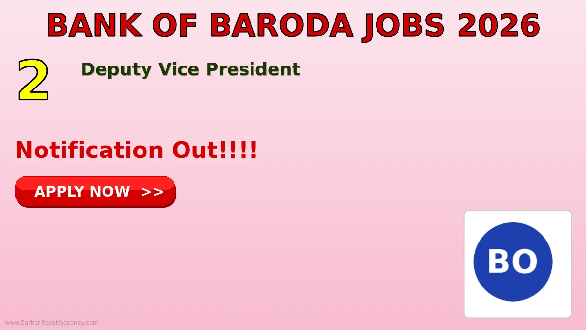 Bank of Baroda Recruitment 2026