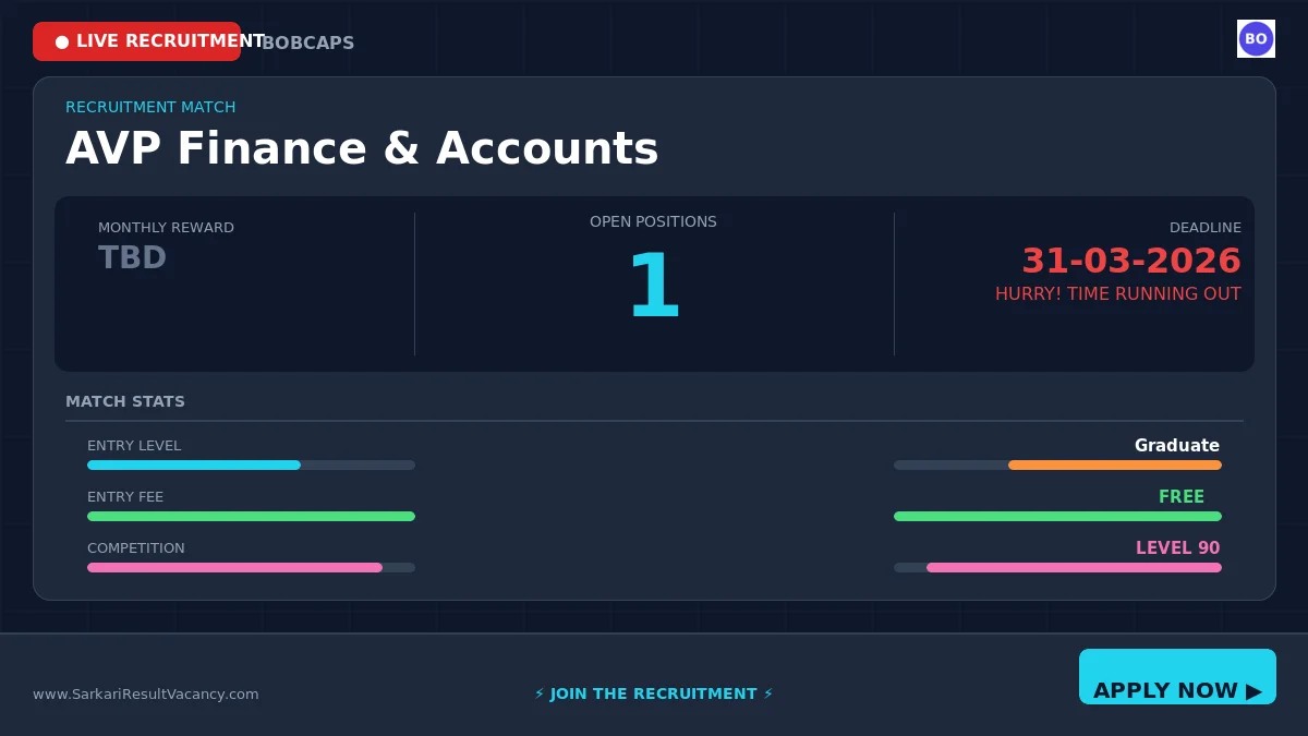 BOBCaps Recruitment 2026