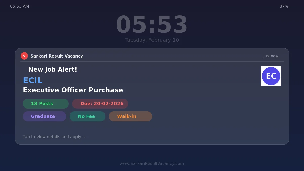 ECIL Recruitment 2026