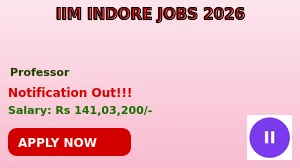 IIM Indore Recruitment 2026 - Apply Online for Professors, Associate Professors and Assistant Professors Posts