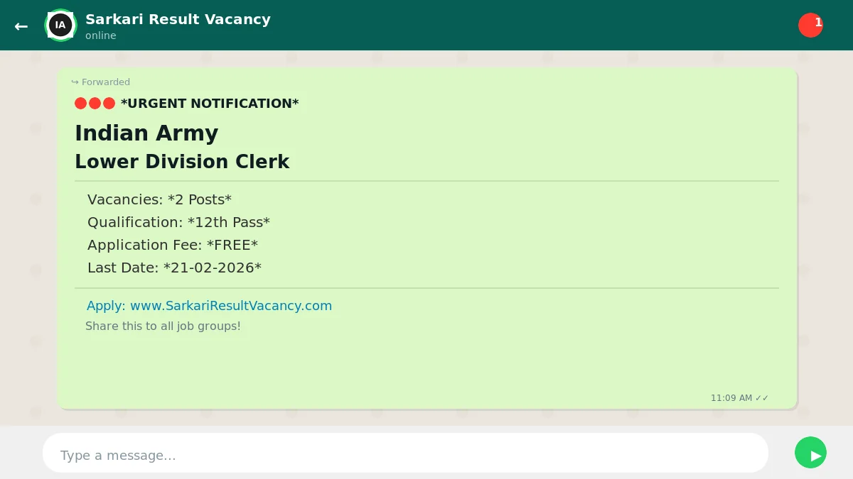 Indian Army Recruitment 2026