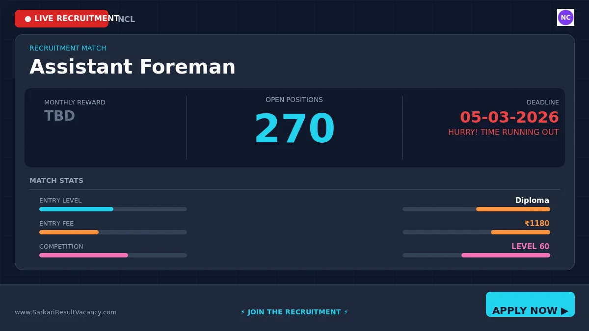 NCL Recruitment 2026