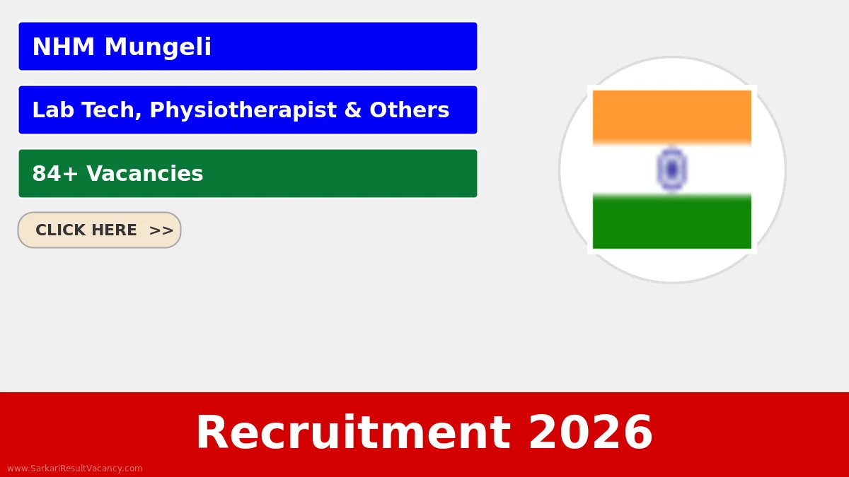 NHM Mungeli Recruitment 2026