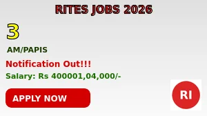 RITES Recruitment 2026 - Apply Online for Assistant Manager (PAPIS & PSD) Posts
