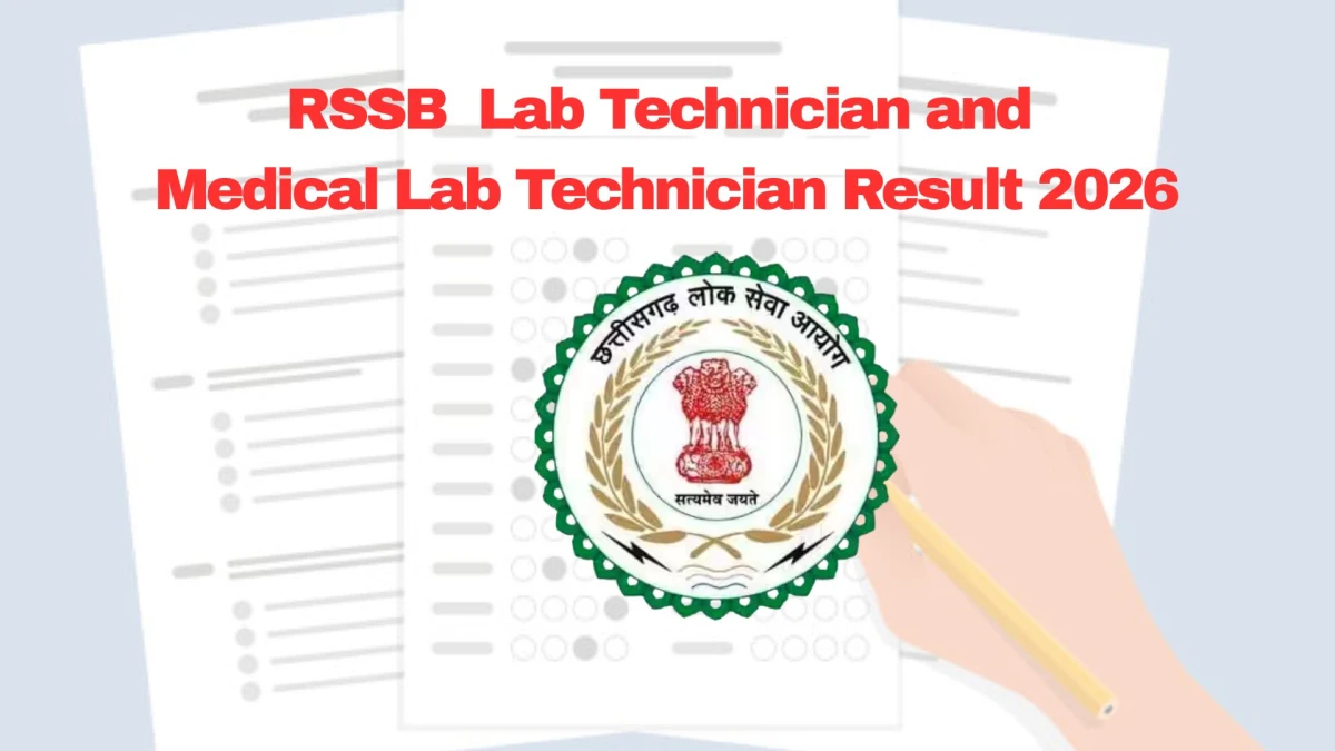 RSSB Lab Technician and Medical Lab Technician Result 2026 OUT at rssb.rajasthan.gov.in - Download Link Here