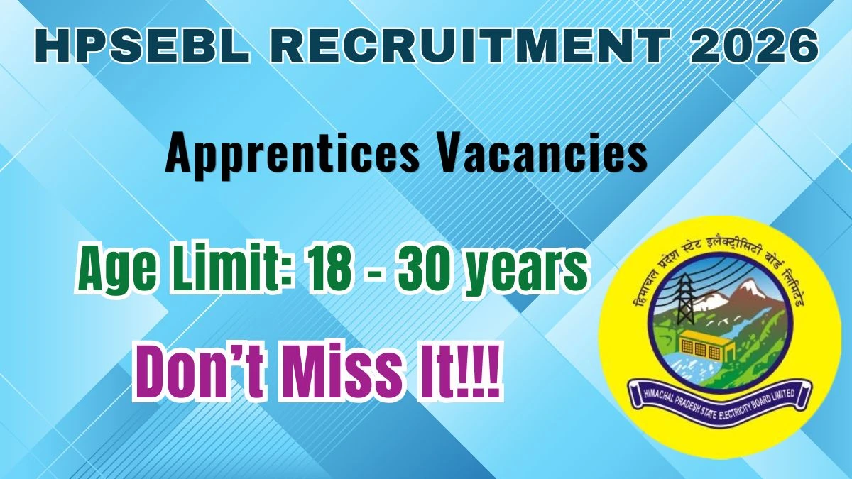HPSEBL Apprentices Recruitment 2026: Apply for 98 Posts