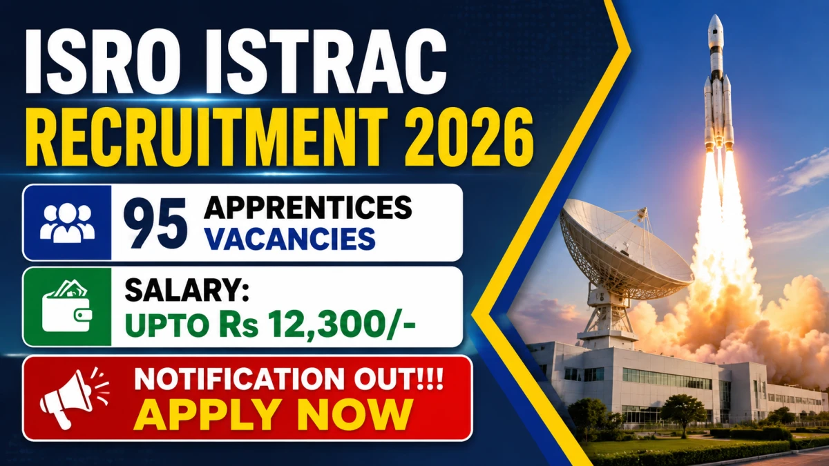 ISRO ISTRAC Apprentices Recruitment 2026: Apply for 95 Posts