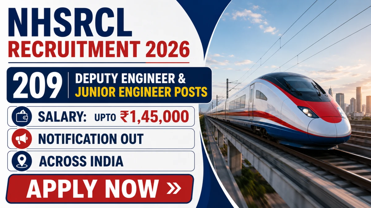 NHSRCL Deputy Engineer & Junior Engineer Recruitment 2026: Apply for 209 Posts