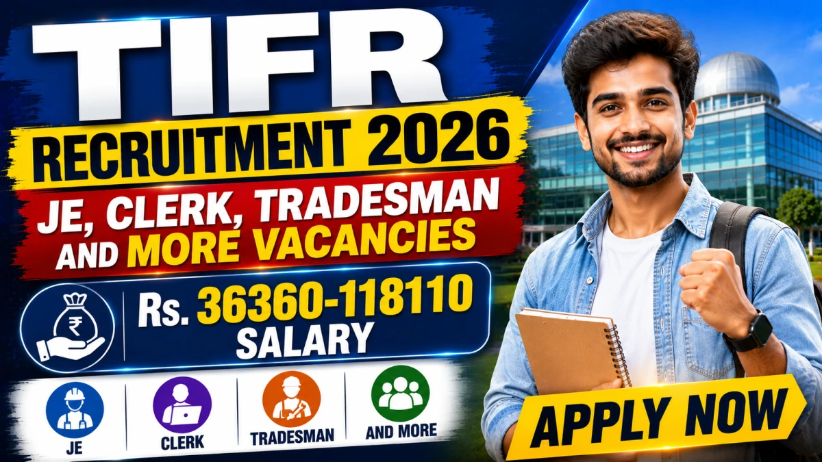 TIFR Junior Engineer, Tradesman and More Recruitment 2026: Apply for 35 Posts