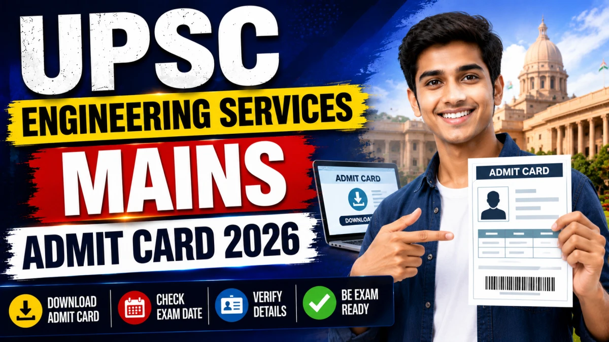Download UPSC Engineering Services Mains Admit Card 2026 OUT at https://www.upsc.gov.in/